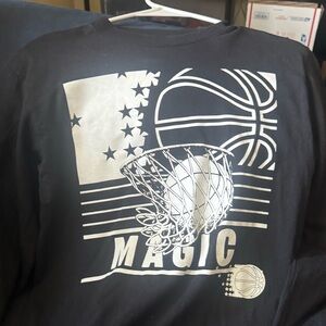 Mitchell & Ness Black Hardwood Classics Long Sleeve T-shirt